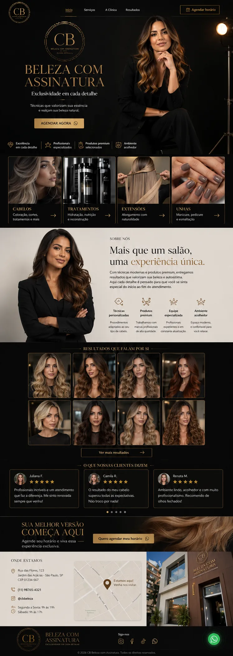 Landing page criada pela Eneven Tech