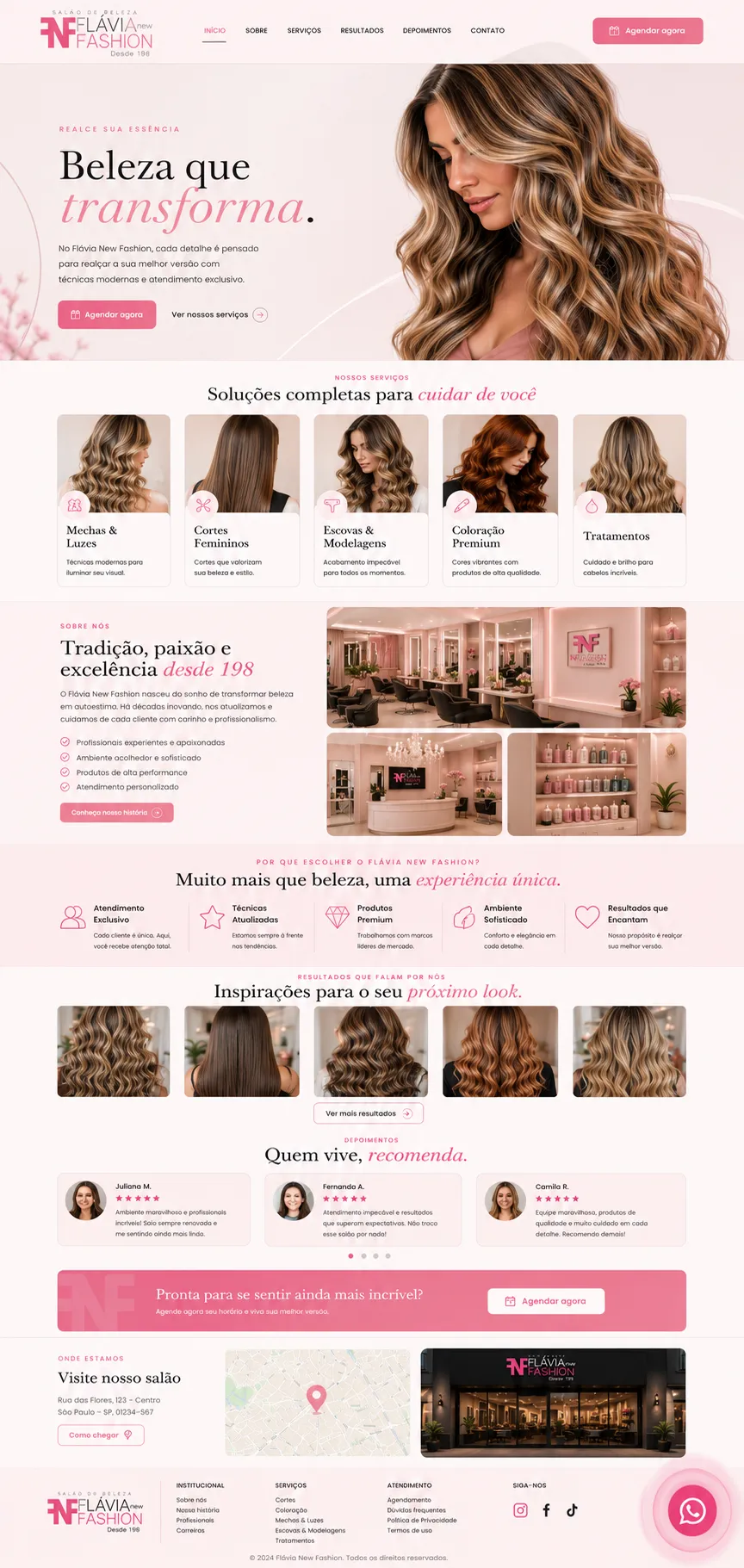 Landing page criada pela Eneven Tech