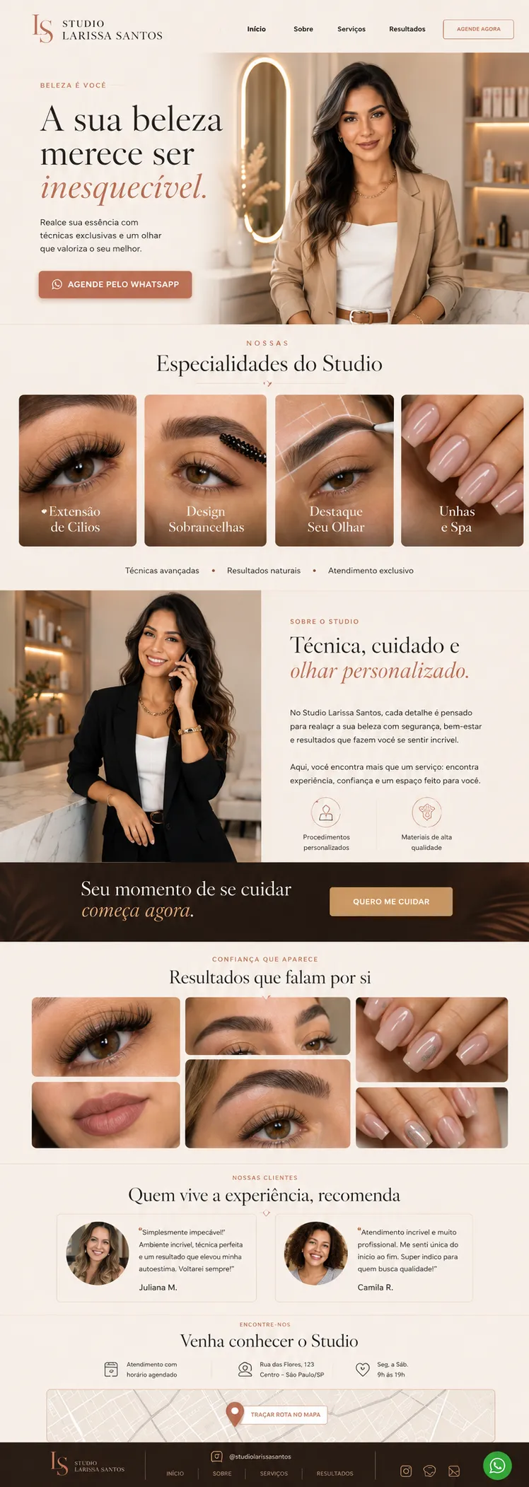 Landing page criada pela Eneven Tech