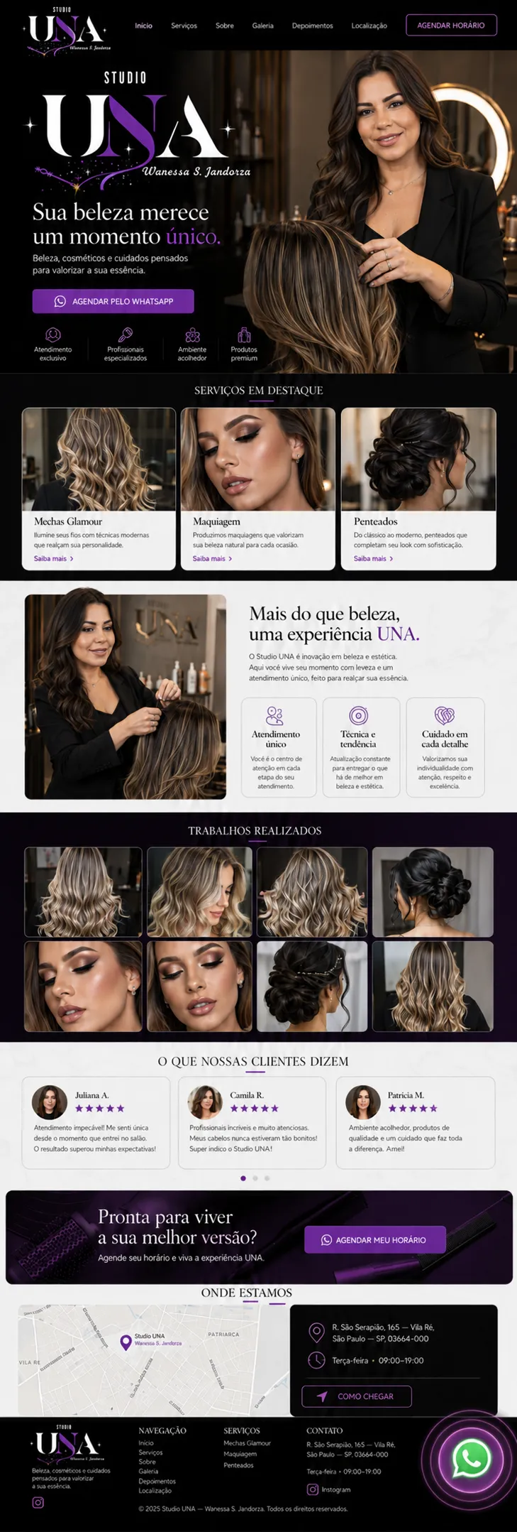 Landing page criada pela Eneven Tech