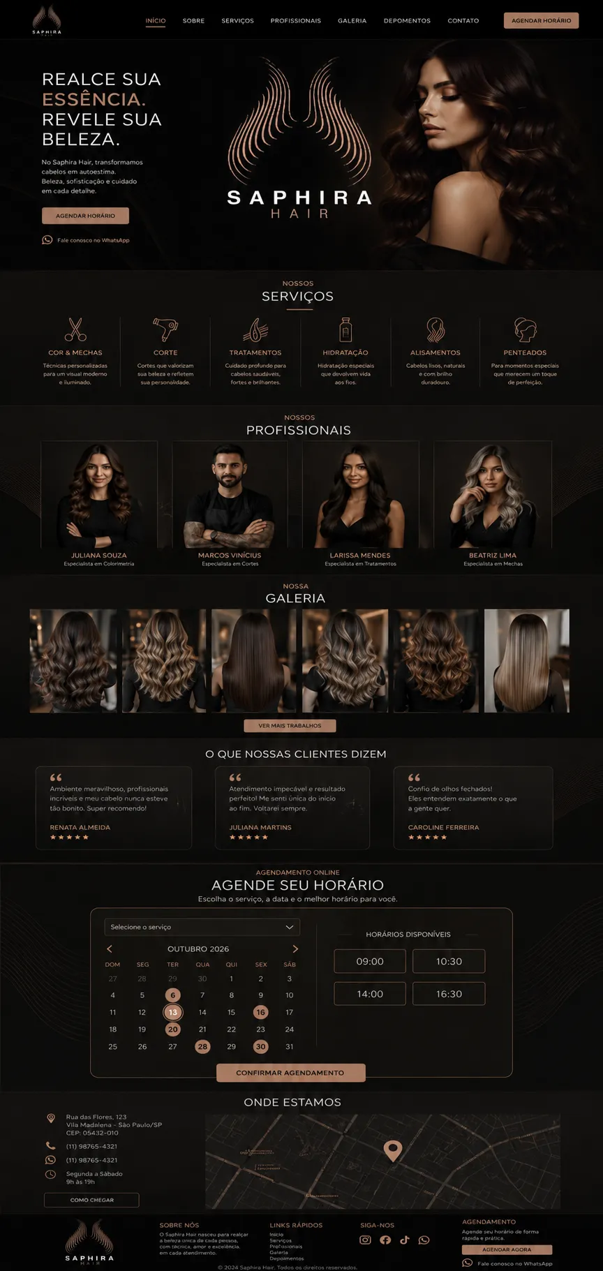 Landing page criada pela Eneven Tech