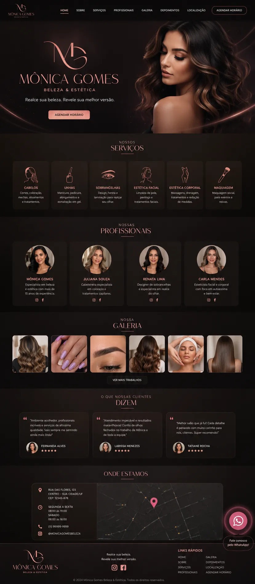 Landing page criada pela Eneven Tech