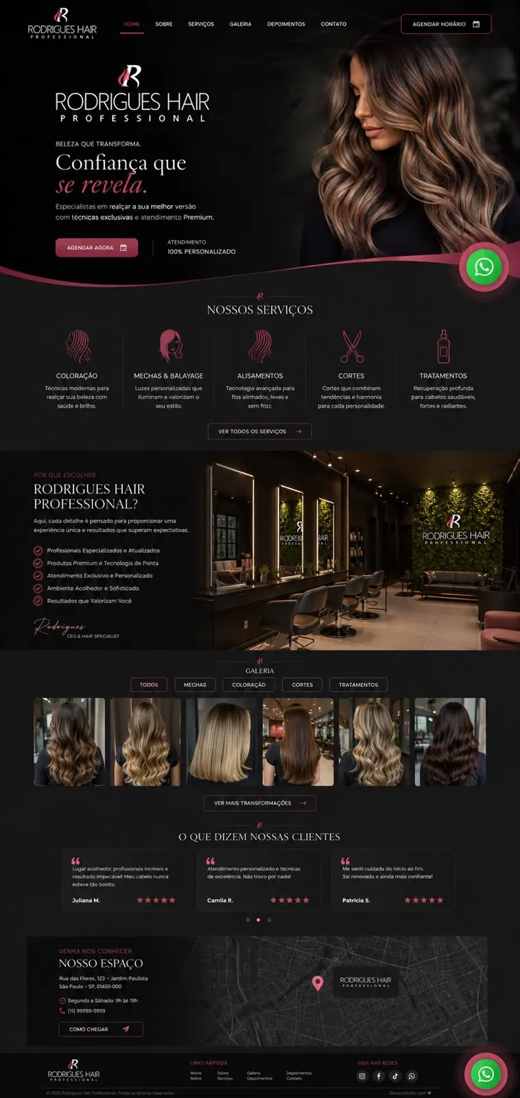 Landing page criada pela Eneven Tech